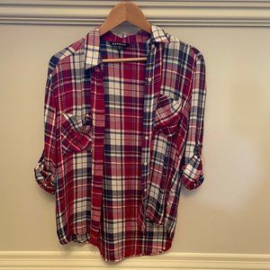 Women's Plaid Flannel Shirt || Express